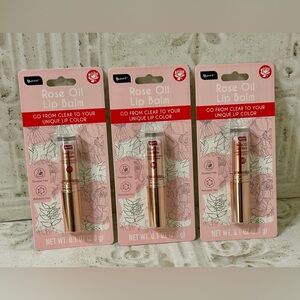 3 BPure Tinted Rose Oil Lip Balm